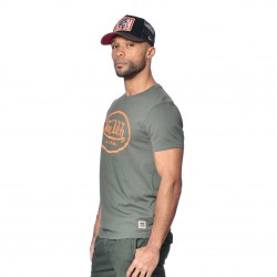 T-shirt homme col rond regular fit print devant homme en coton