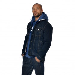 Veste homme denim doublée et col sherpa Bill