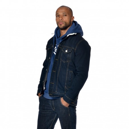 Veste homme denim doublée et col sherpa Bill