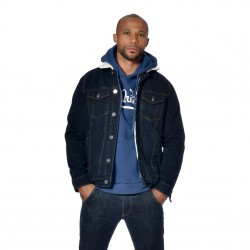 Veste homme denim doublée et col sherpa Bill