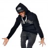 Sweat homme à capuche avec lettres en feutrine devant Storm Sweat homme à capuche avec lettres en feutrine devant Storm