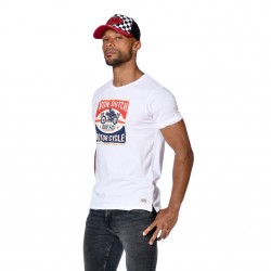 T-shirt homme col rond coupe droite imprimé devant Driver