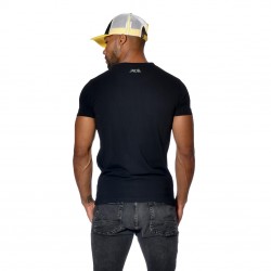 T-shirt homme col rond coupe ajustée imprimé devant Hot