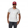 T-shirt homme col V coupe droite effet usé print devant Game T-shirt homme col V coupe droite effet usé print devant Game