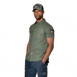 Chemise homme manches courtes poches poitrine Brent