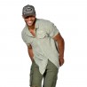 Chemise homme manches courtes poches poitrine en lin Lino