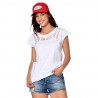 T-shirt femme col rond fantaisie tressé col et dos Molly T-shirt femme col rond fantaisie tressé col et dos Molly