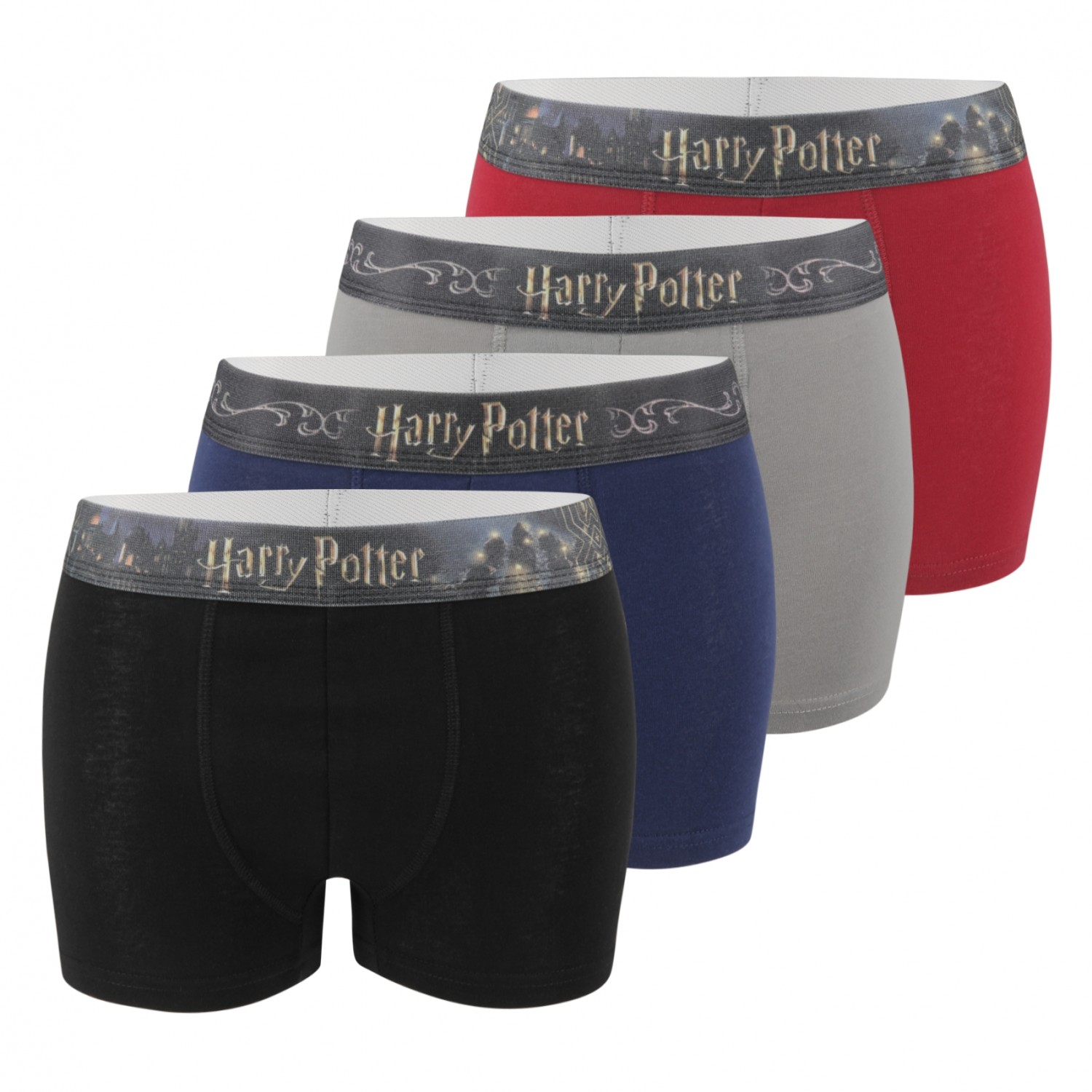 Lot de 4 Boxers coton homme Uni