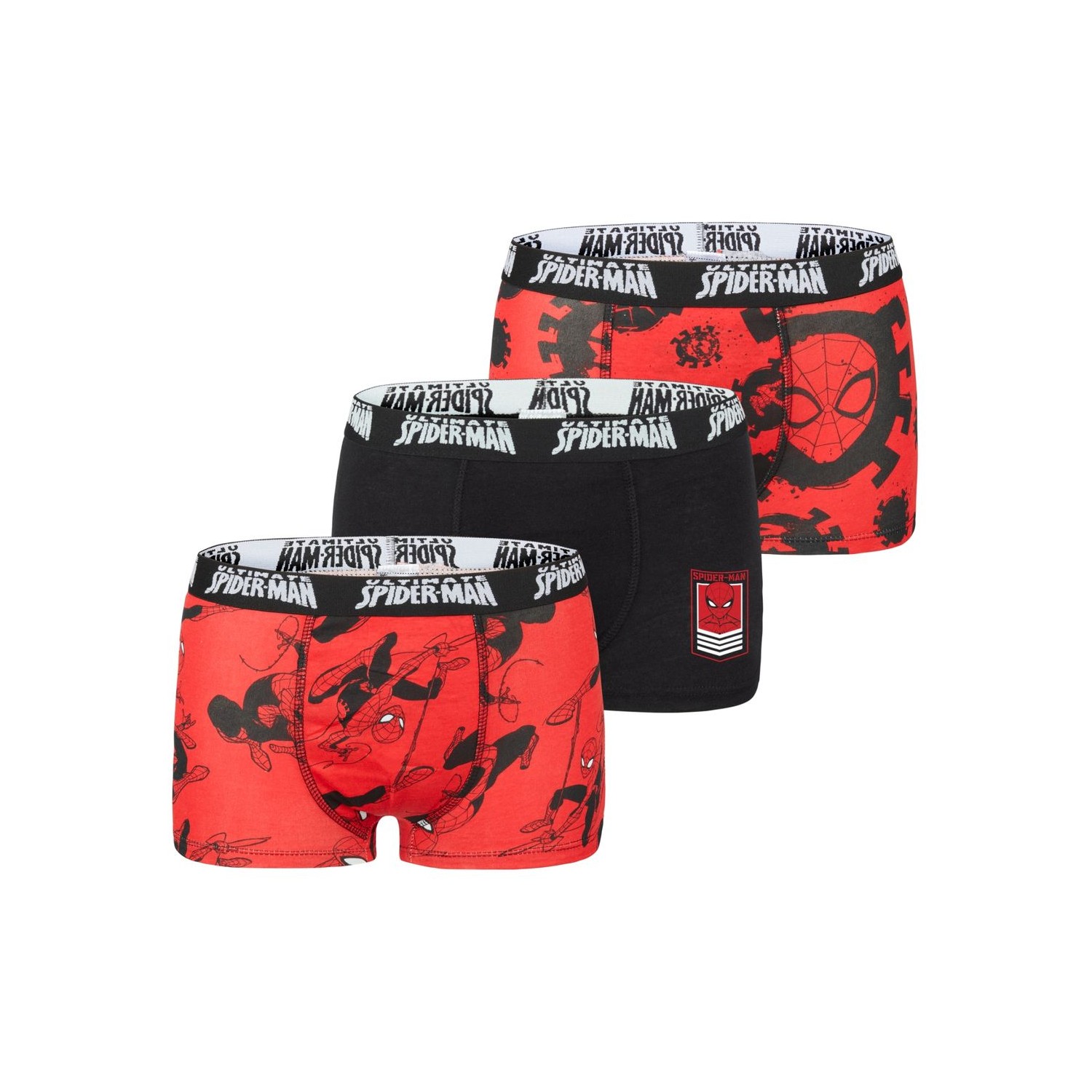 Lot de 3 Boxers coton garçon Spider