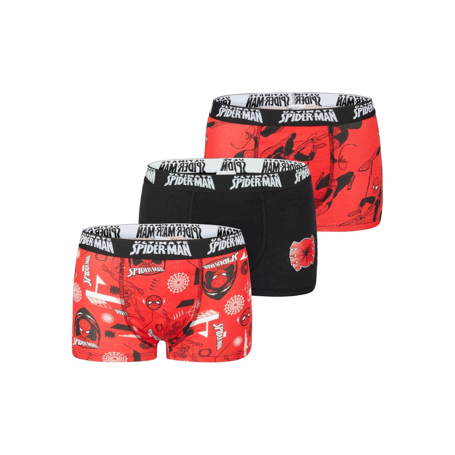 Lot de 3 Boxers coton garçon Spider