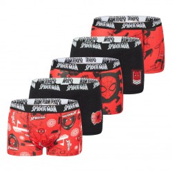 Lot de 5 Boxers coton garçon Spider