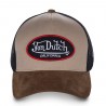 Casquette baseball homme VONDUTCH filet Suede Beige