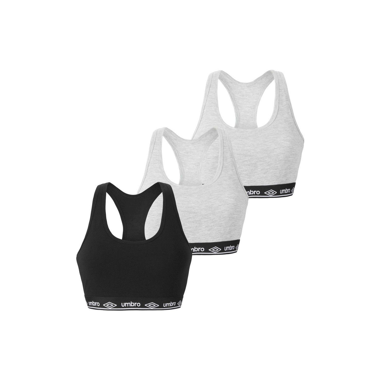 Lot de 3 Brassières coton femme Uni