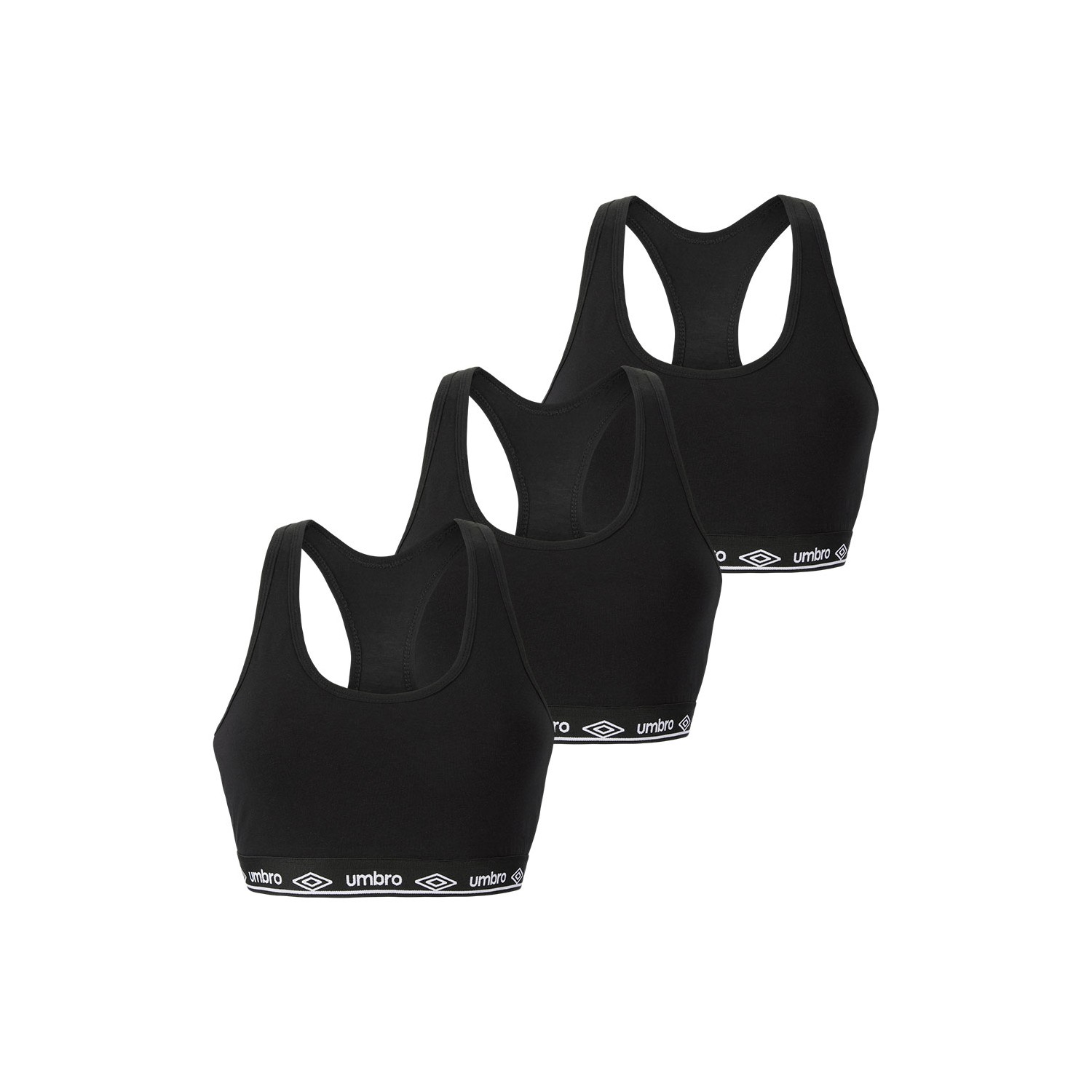 Lot de 3 Brassières coton femme Uni