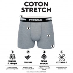 Lot de 6 boxers homme en Coton