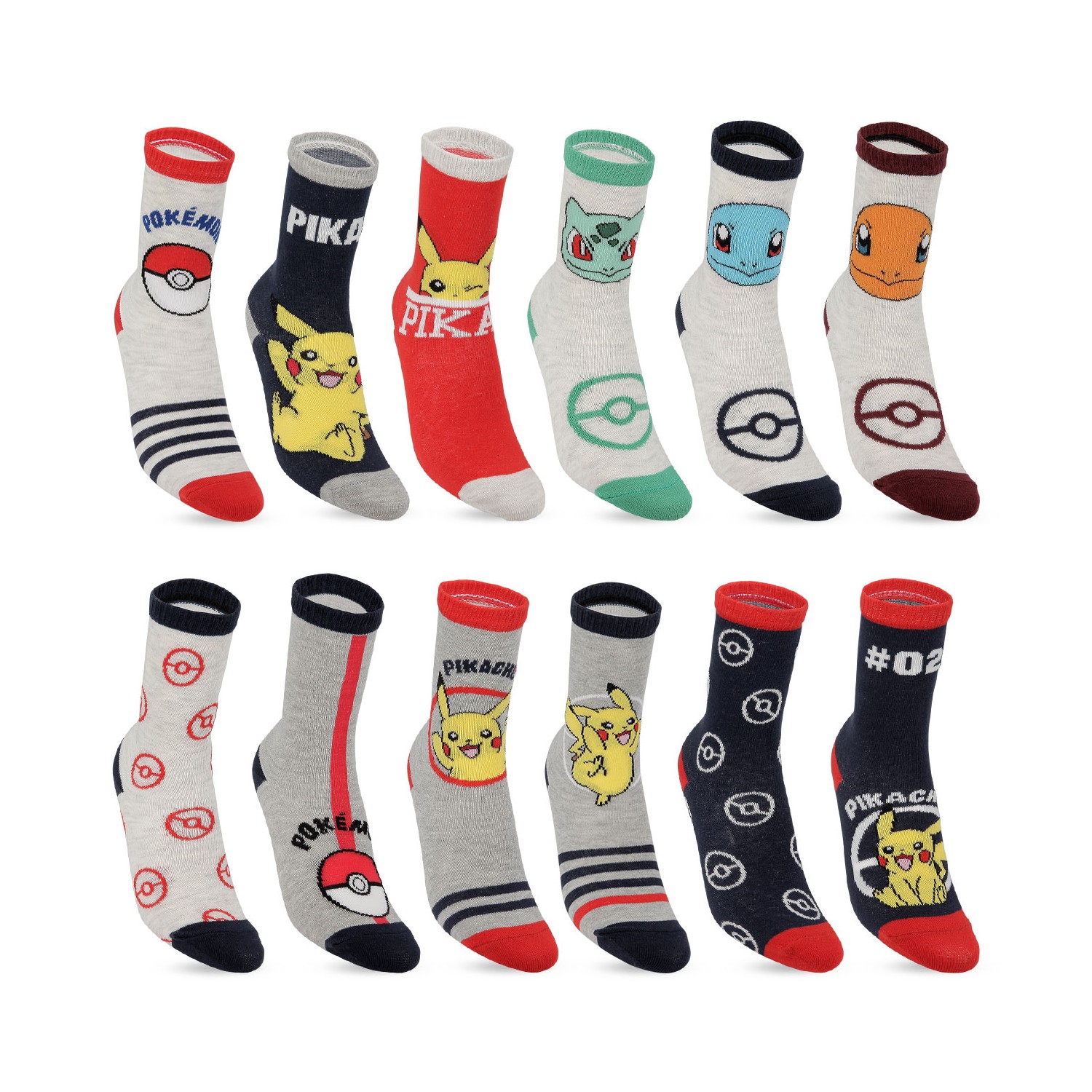 Lot de 12 paires de chaussettes garçon Lot de 12 paires de chaussettes garçon