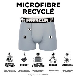 Lot de 4 Boxers garçon en polyester recyclé Animals Savage