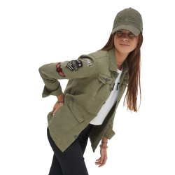 Veste Coton Femme Von Dutch Angel Kaki