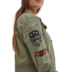 Veste Coton Femme Von Dutch Angel Kaki