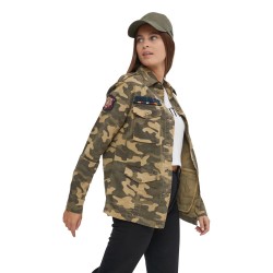 Veste femme coupe militaire avec poches Bomb