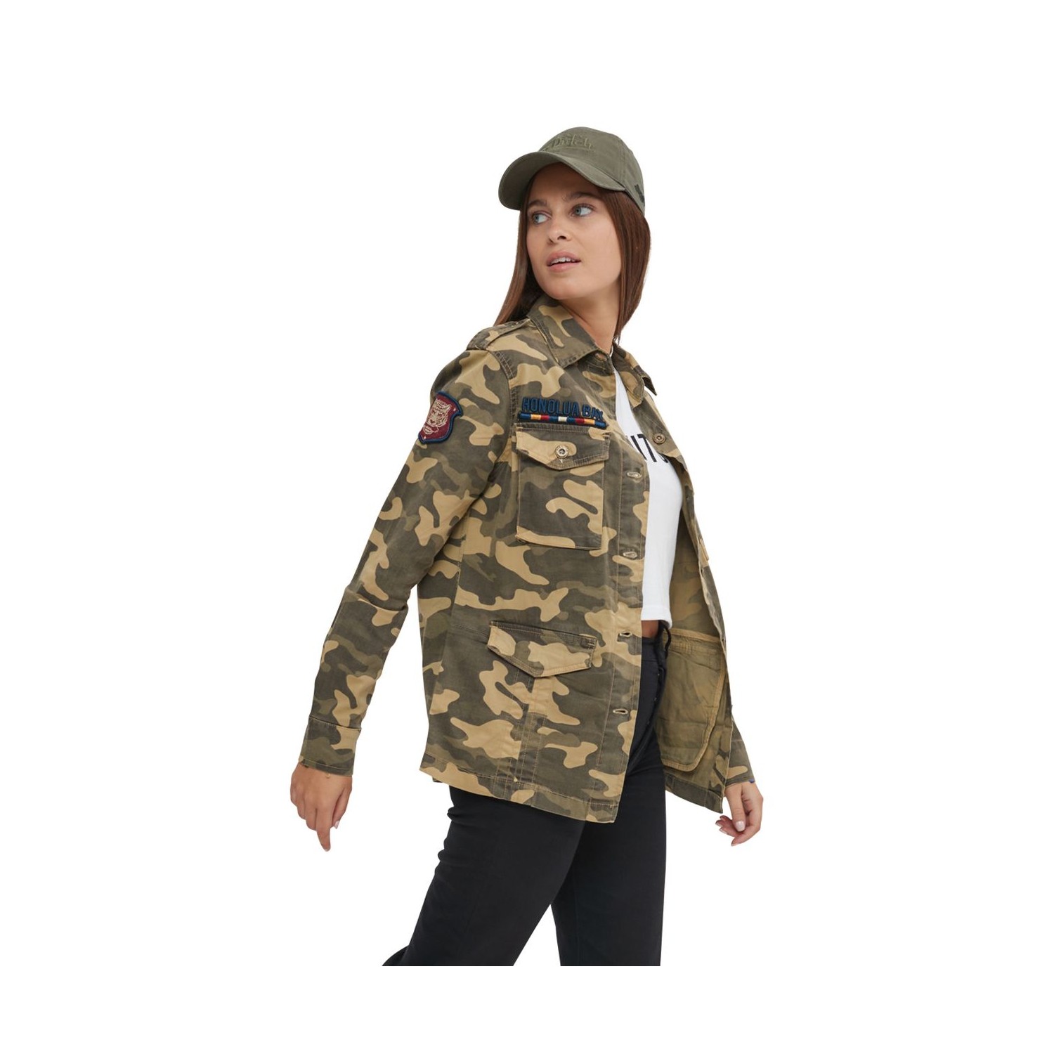 Veste femme coupe militaire avec poches Bomb Veste femme coupe militaire avec poches Bomb
