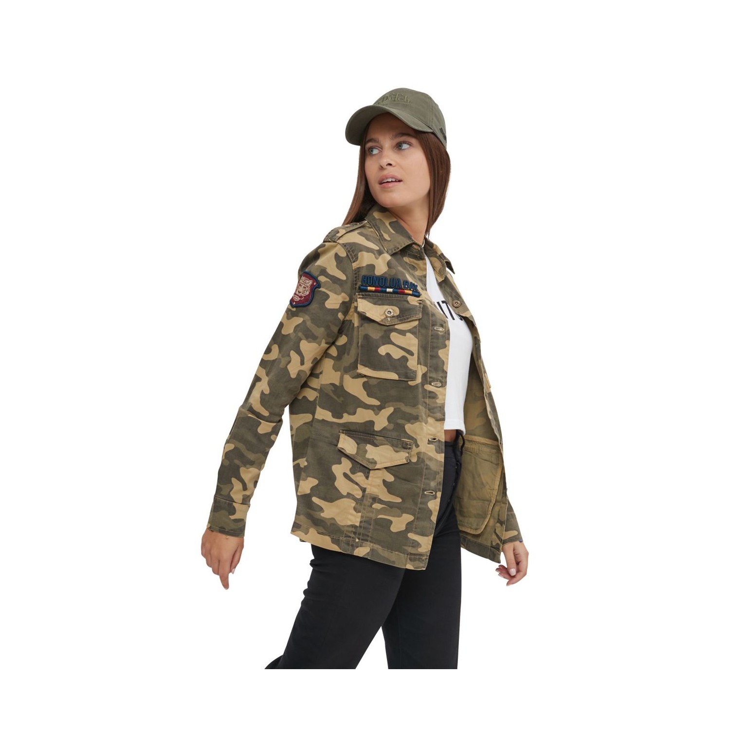 Veste femme coupe militaire avec poches Bomb