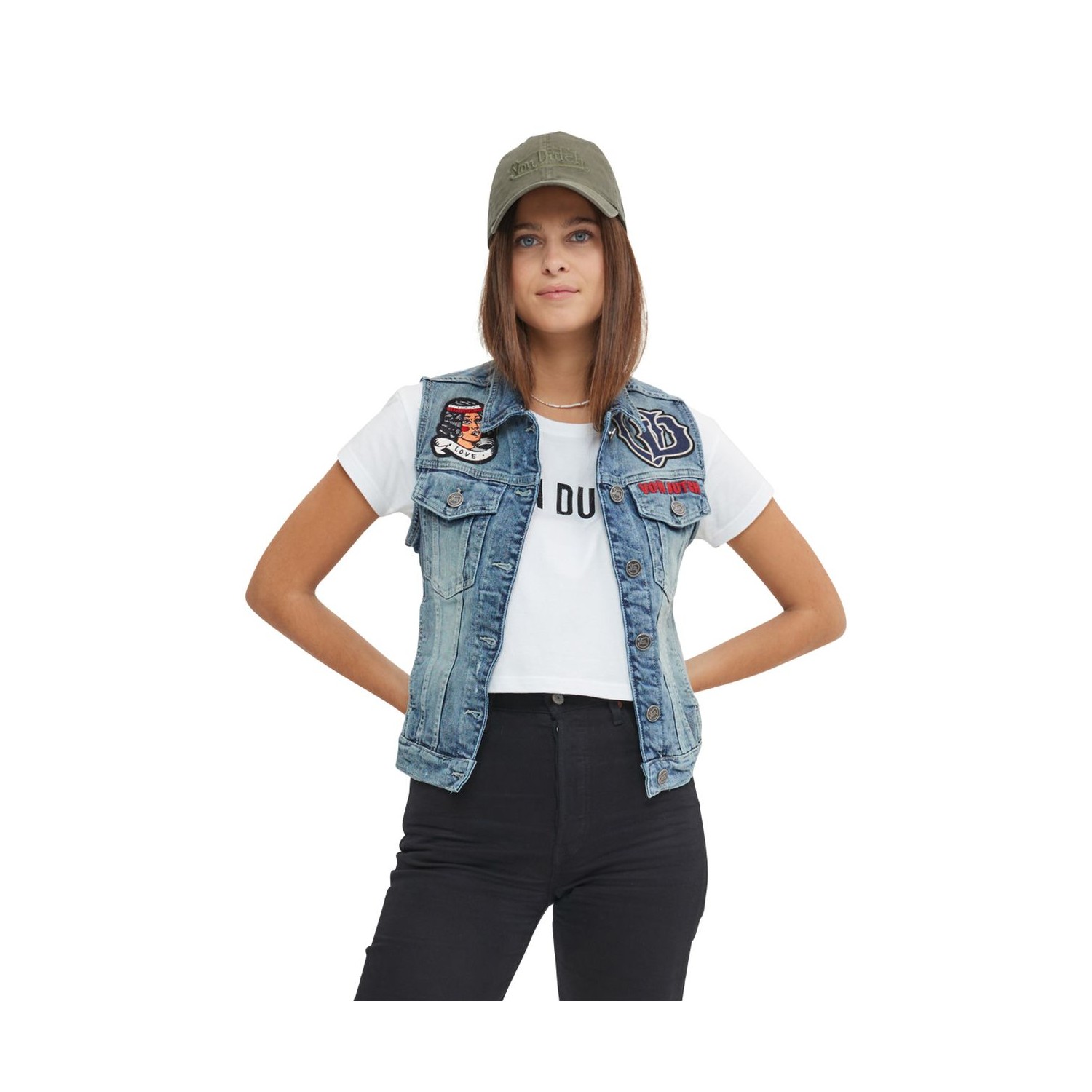 Veste Jean's femme sans manches Nash Veste Jean's femme sans manches Nash