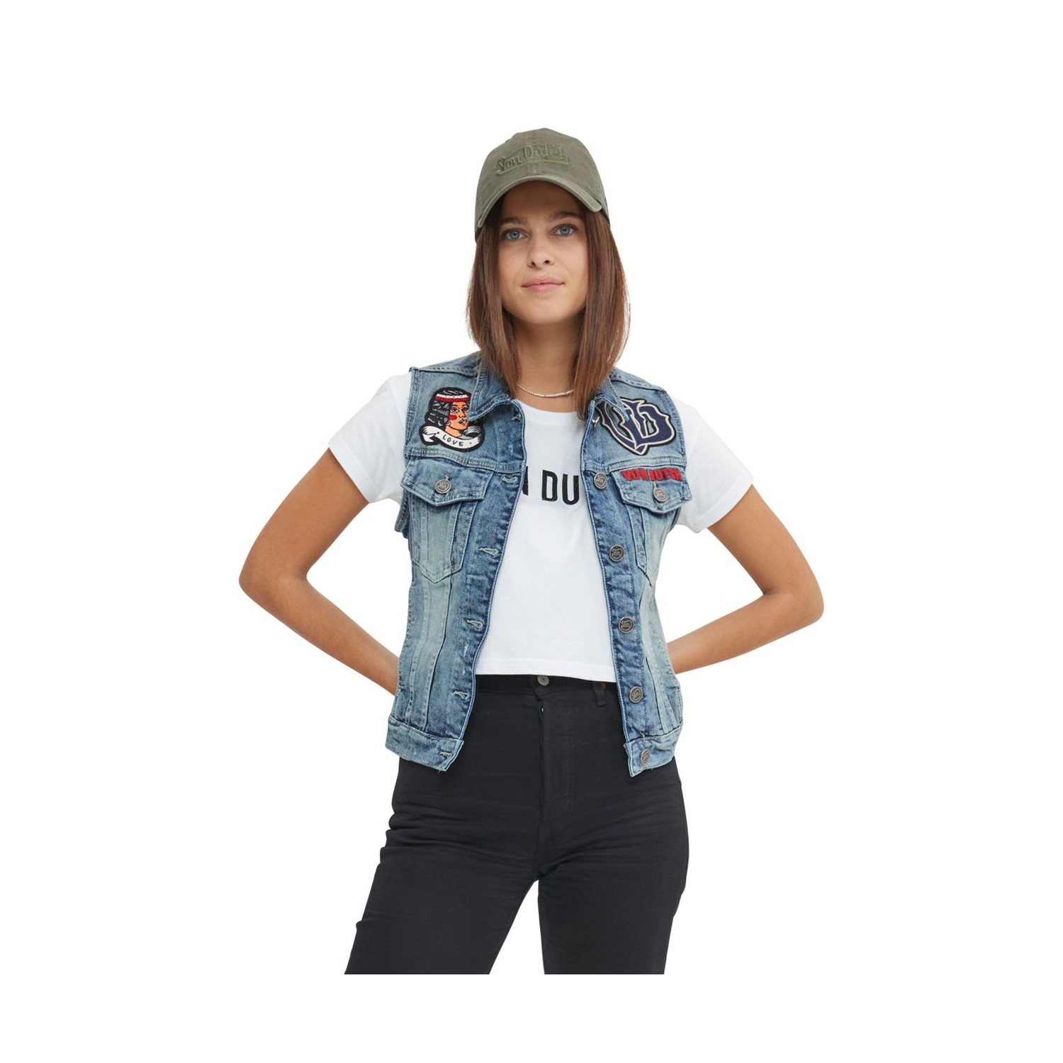 Veste Jean's femme sans manches Nash