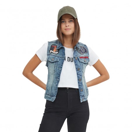 Veste Jean's femme sans manches Nash