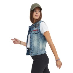 Veste Jean's femme sans manches Nash