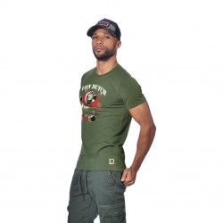 T-shirt homme col rond avec print Swank