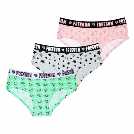 Lot de 3 boxers fille en coton