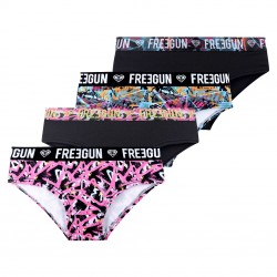 Lot de 4 boxers Fille Street Art