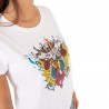 T-shirt femme en coton Roses T-shirt femme en coton Roses