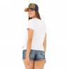 T-shirt femme en coton Roses T-shirt femme en coton Roses