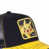 Casquette Capslab trucker Pokemon Pikachu Noir Visière Jaune