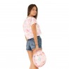 Crop Top Tie and Dye femme en coton Bow Crop Top Tie and Dye femme en coton Bow