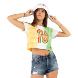 Crop Top Tie and Dye femme...