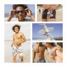 Boardshort court homme ceinture tout-élastiquée