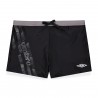 Shorty de bain homme uni avec gros logo sur la cuisse