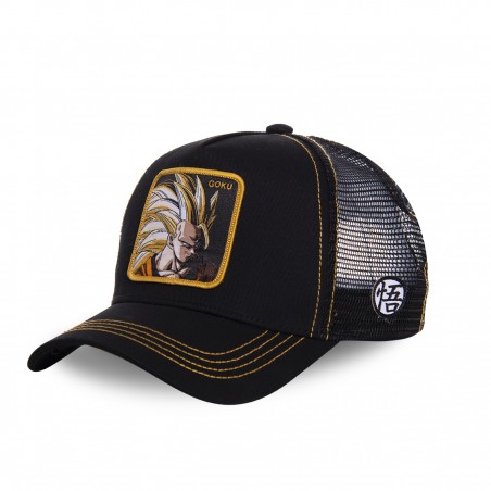 Casquette Capslab trucker Dragon Ball Z Sangoku Super Saiyan Noir