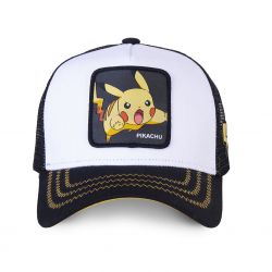 Casquette Capslab trucker Pokemon Pikachu Blanc