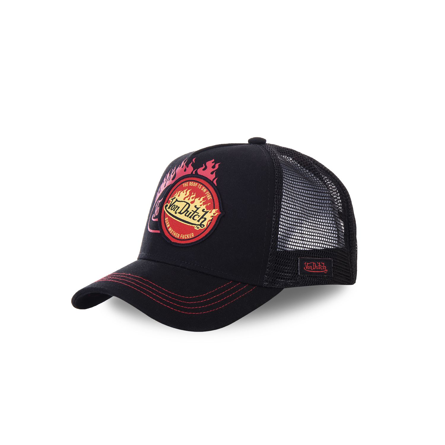 Casquette baseball Flamme noir