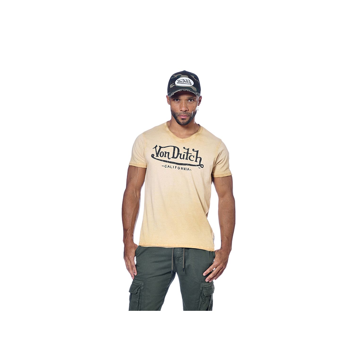 T-shirt homme col v avec print Wolf T-shirt homme col v avec print Wolf