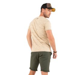 T-shirt col rond regular fit homme en coton Vegas