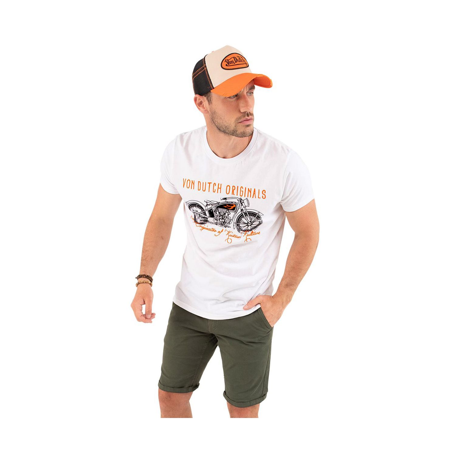 T-shirt col rond regular fit homme en coton Spot T-shirt col rond regular fit homme en coton Spot