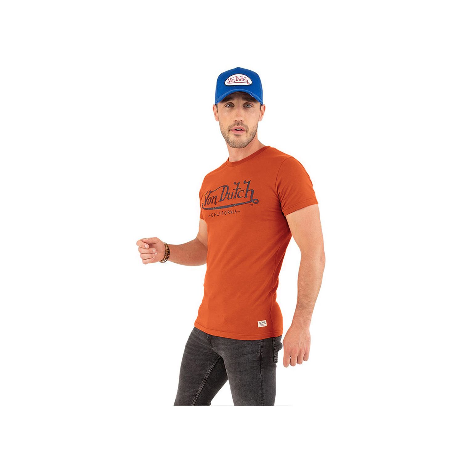 T-shirt col rond homme en coton Slim Fit Life