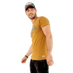 T-shirt col rond homme en coton Slim Fit Life