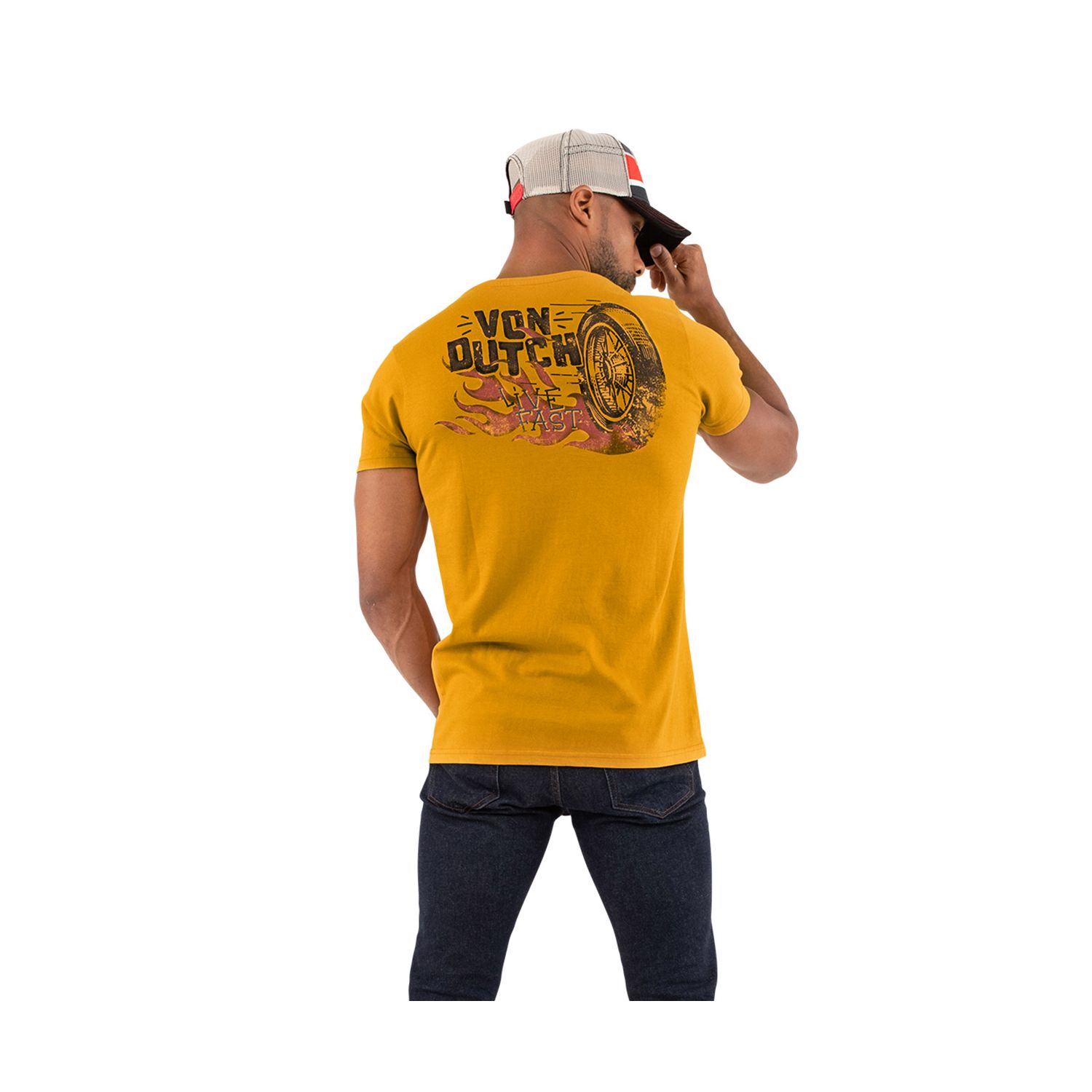 T-shirt col rond regular fit homme en coton Fast