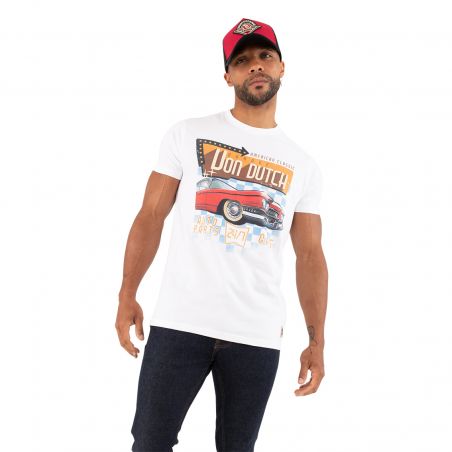 T-shirt col rond regular fit homme en coton Dinn